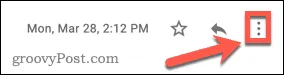 Gmail 邮件更多按钮