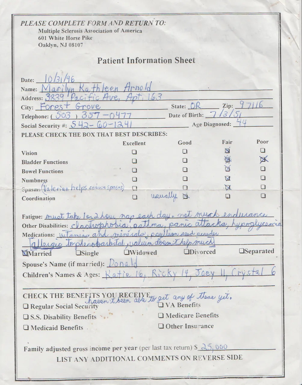 1996-10-31 - Thursday - Marilyn Mitchell - Patient Info, feeling tired-1.png