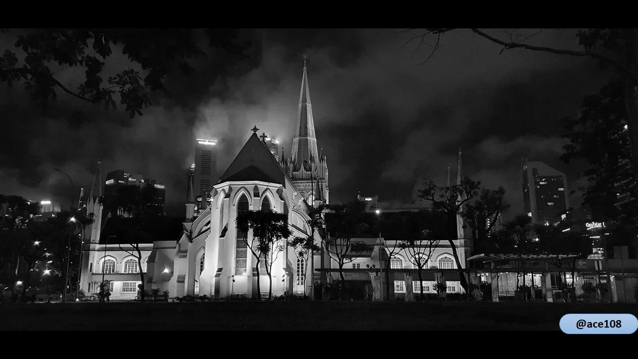 St Andrew Cathedral on Halloween Night@ace108