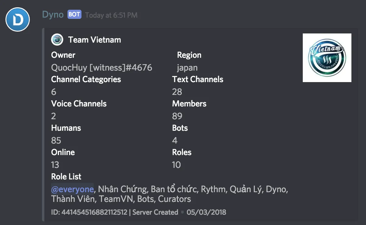 Team Vietnam Discord server