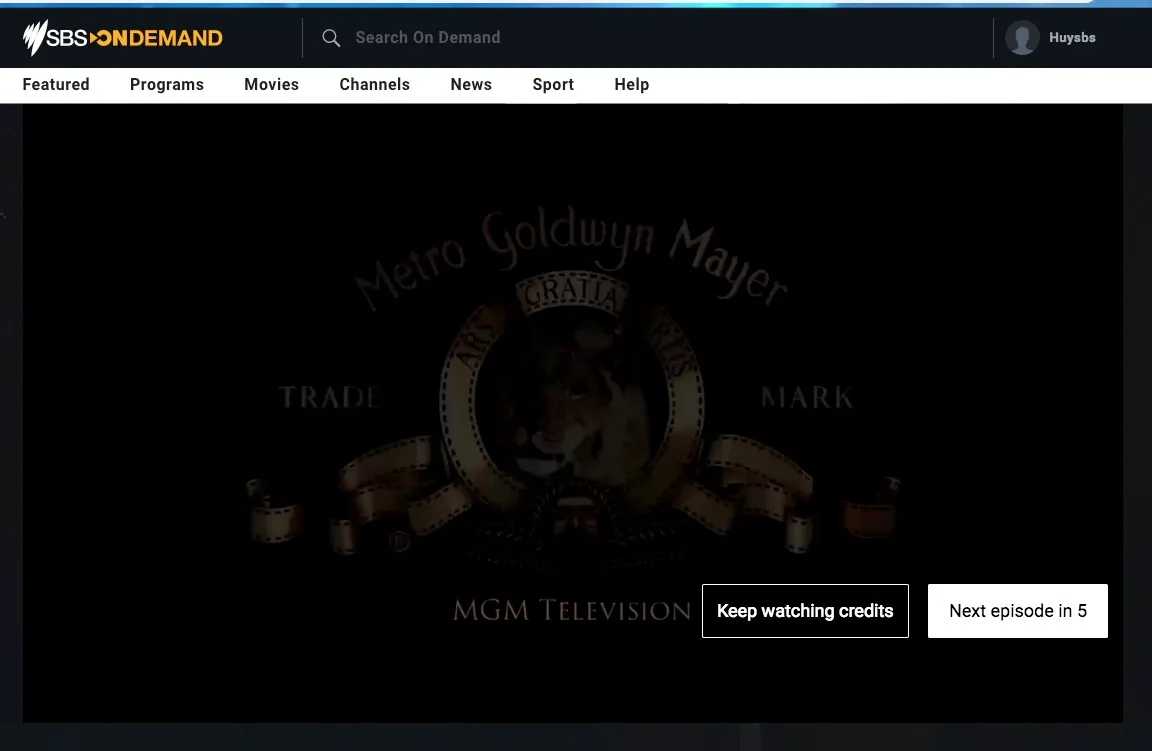 SBS On Demand - Autoplay Next Episode