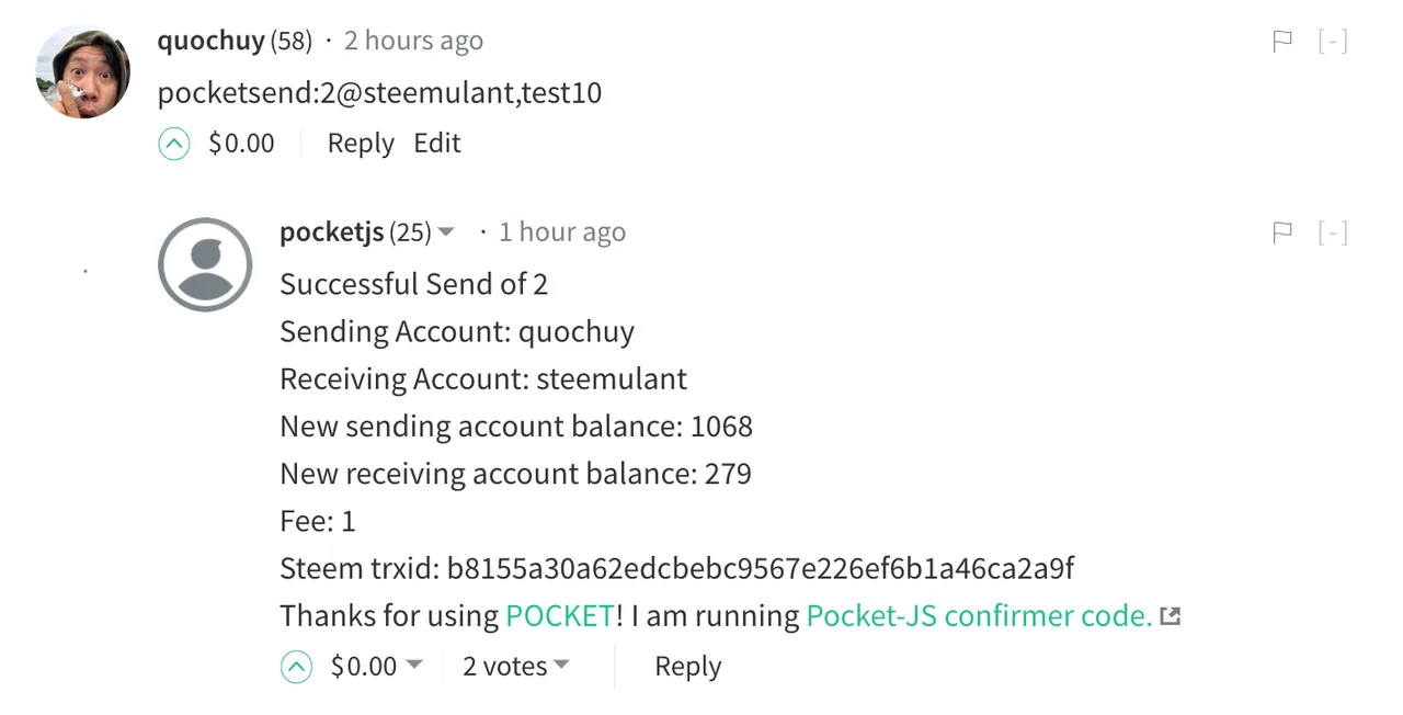 Pocket-JS Confirmer