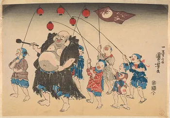 Hotei and_children_carrying_lanterns Freer Sackler Gallery 4.0.png