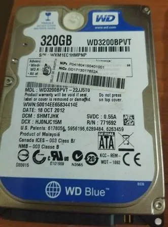 Foto Original HDD Sacado de Mi Lapton