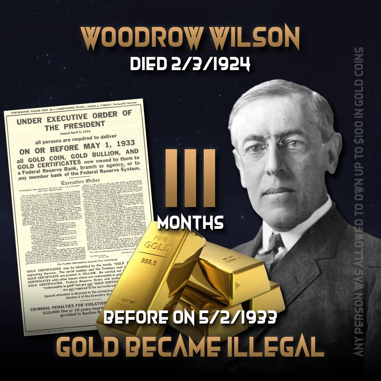 APX Woodrow Wilson 111 Executive Order 6102 Gold illegal.jpg