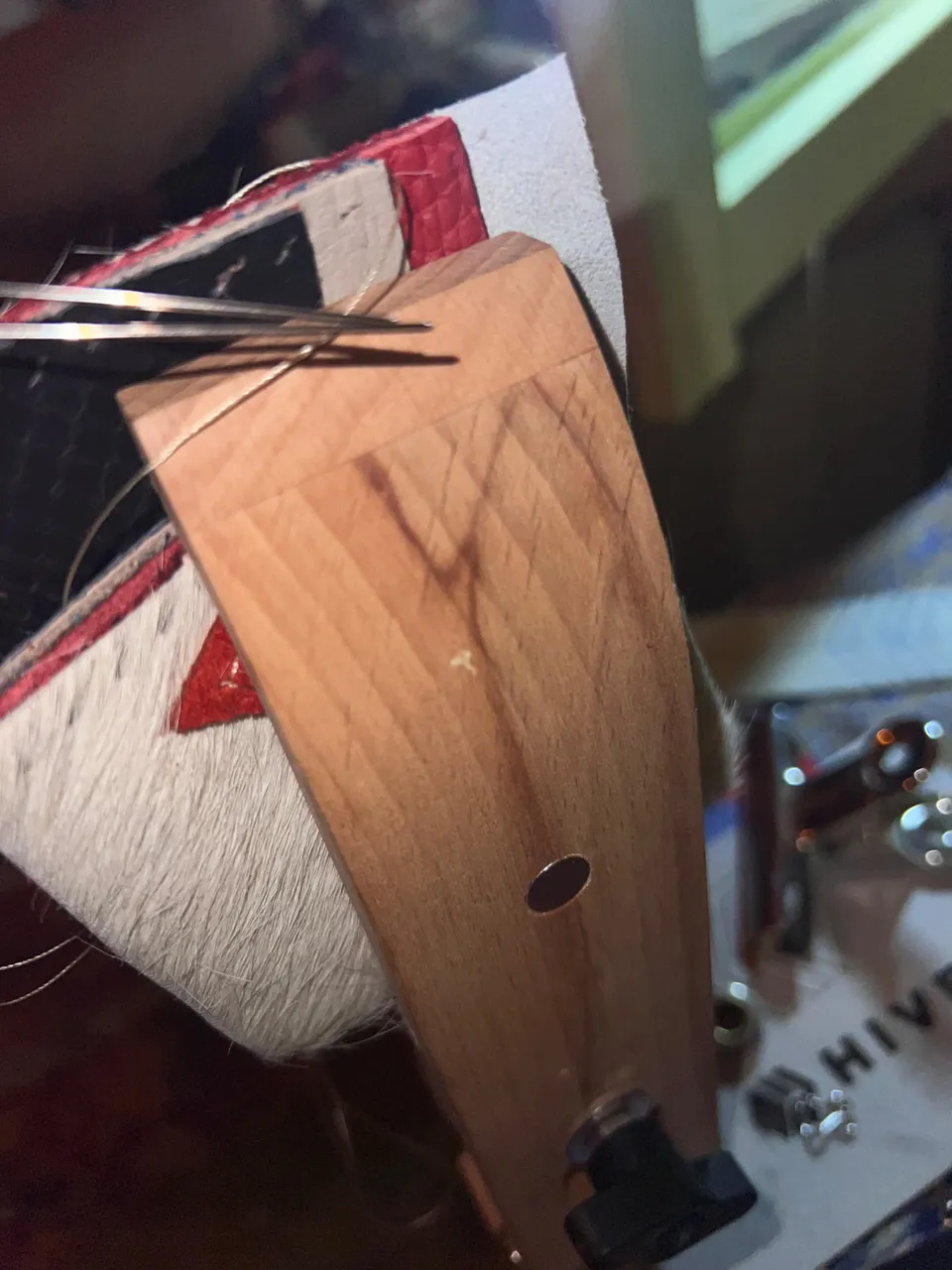 Stitching the edges