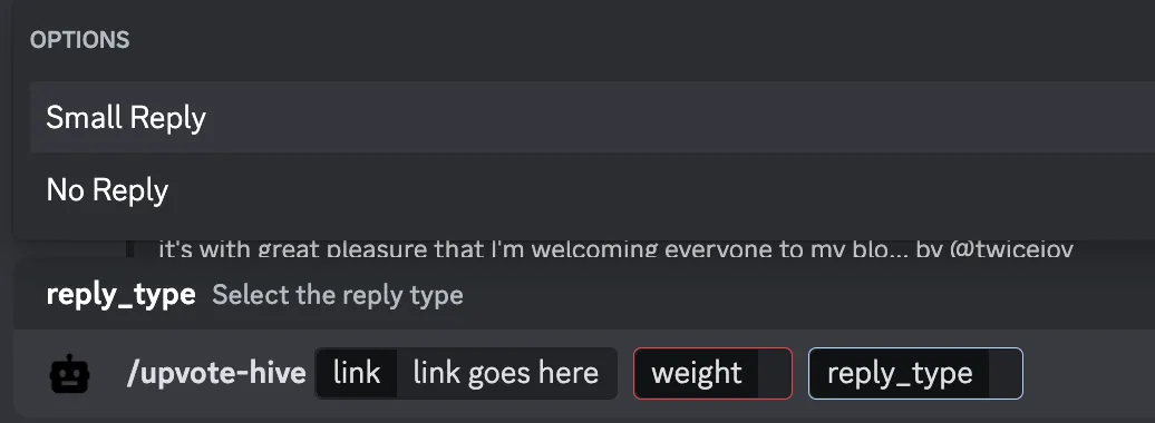 Reply type