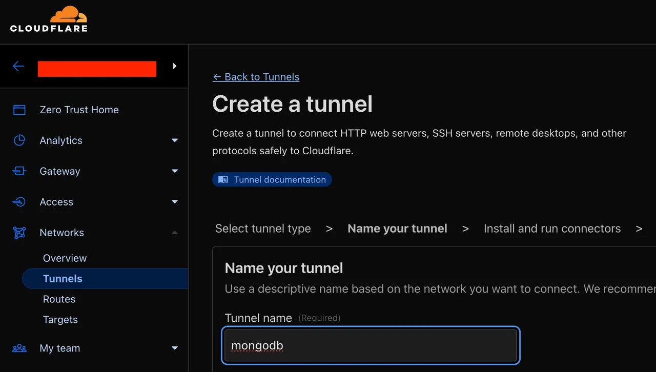 Name your tunnel
