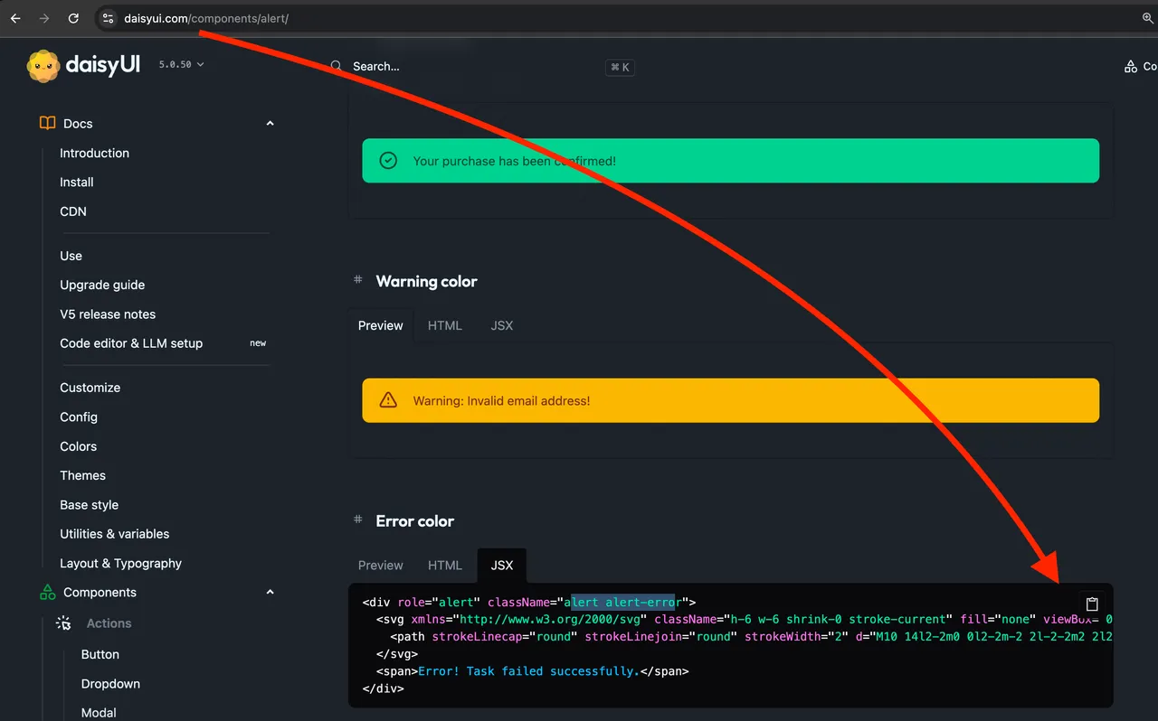 copy code snippet