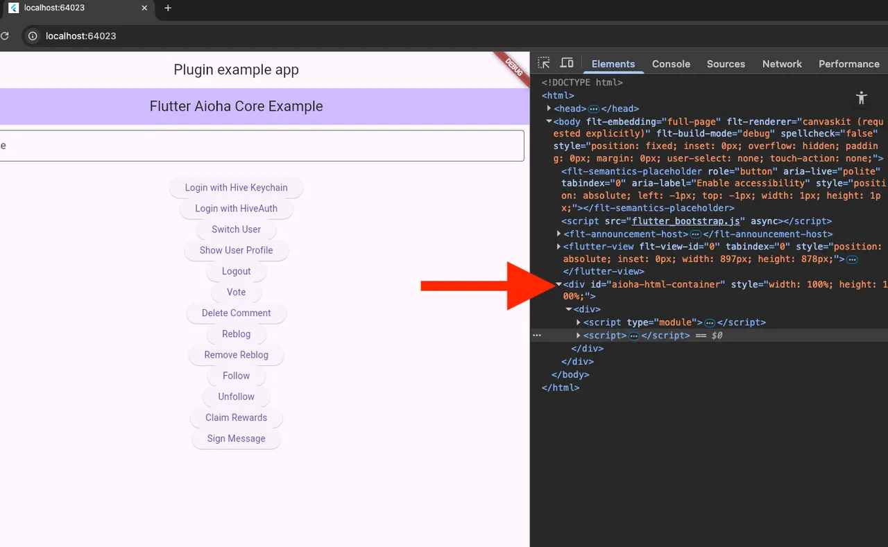 Injection using Div