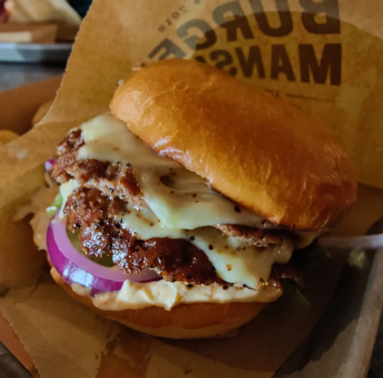 Spicycado Burger | Photo taken by Shahzad Ansari through Oneplus 9 Pro