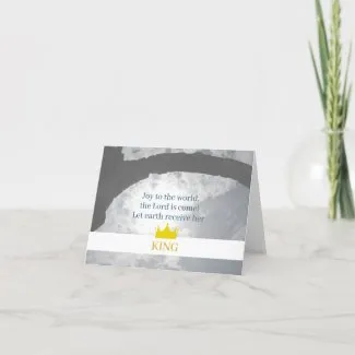 "Joy To The World" Shining Light Christmas Card