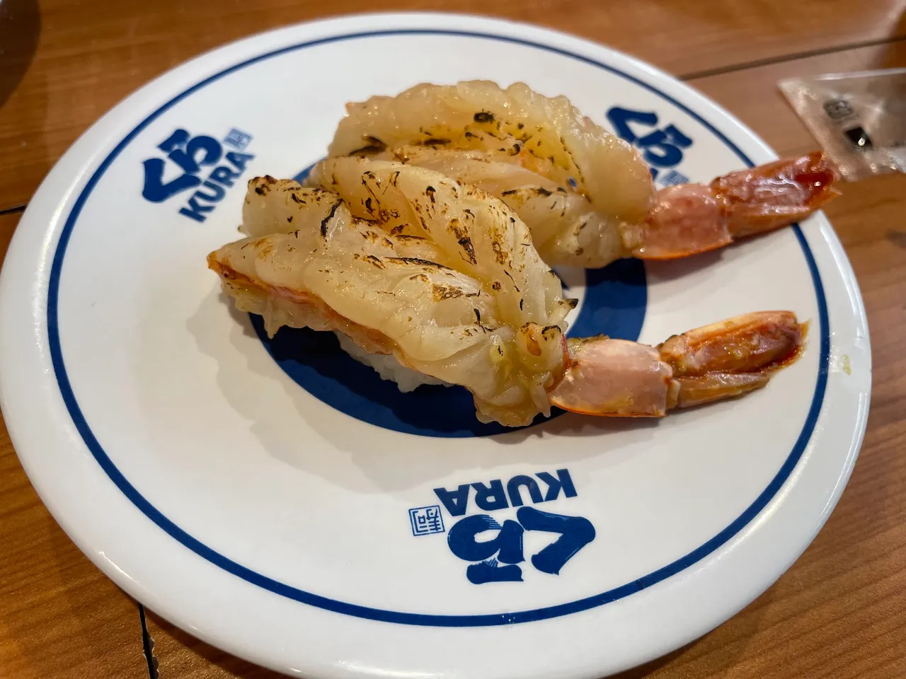 Charred shrimp