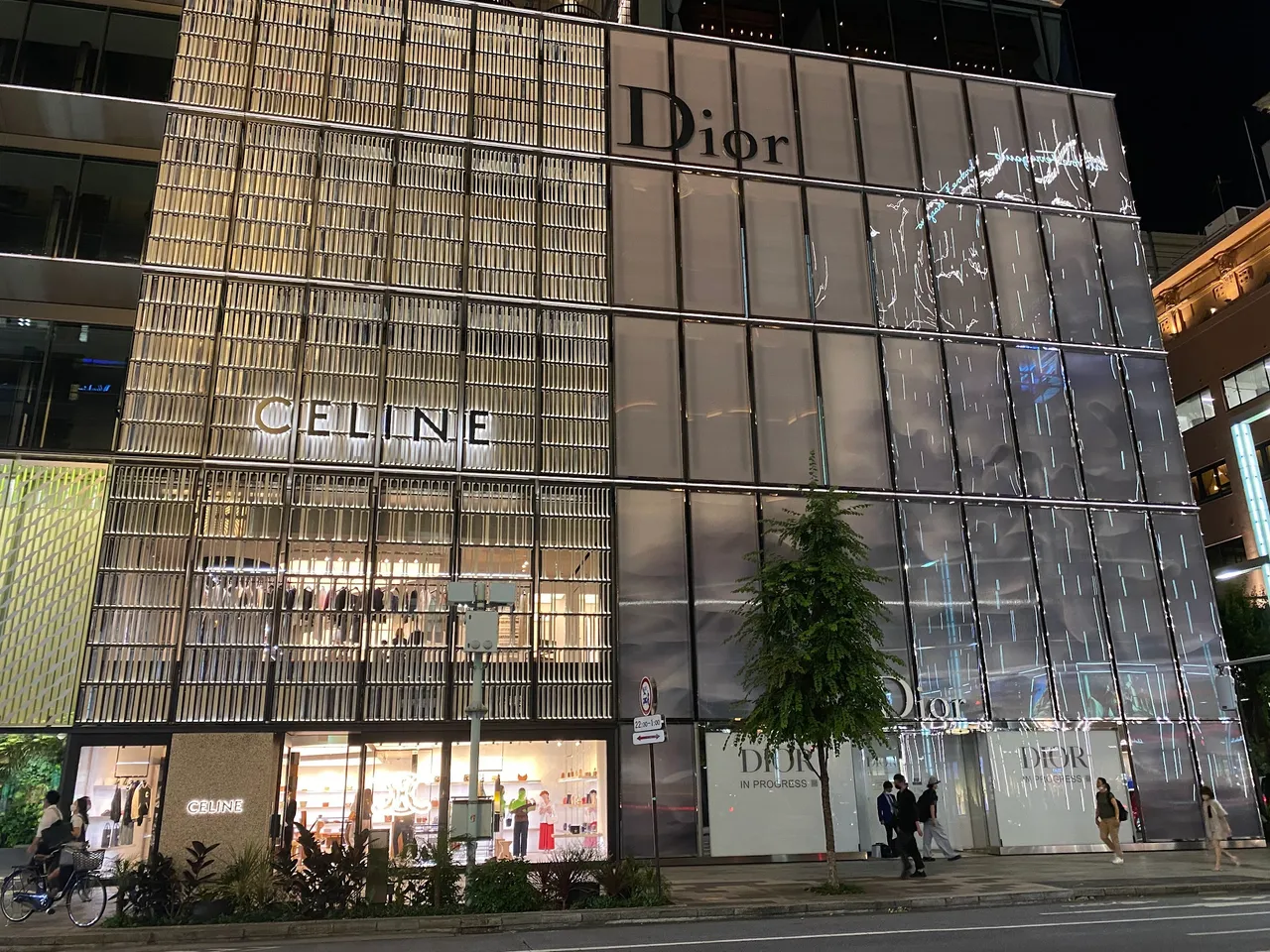 Soon to be opened Dior just beside Celine