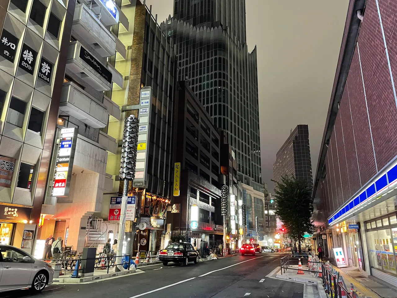 Just outside Seibu Shinjuku Station, now alone