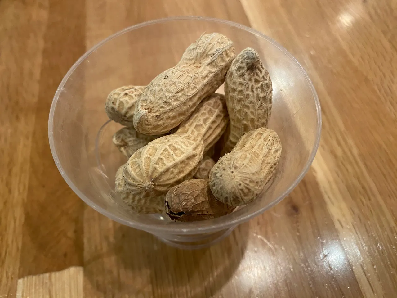 While waiting they gave us these nuts to enjoy