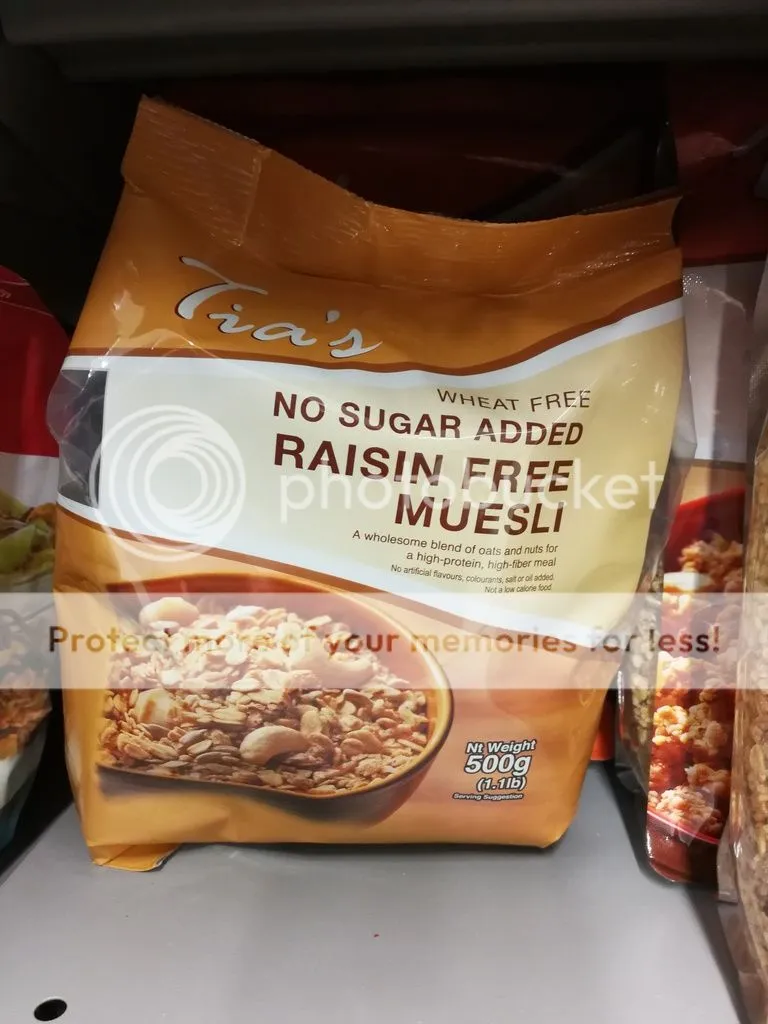 Raisin free muesli