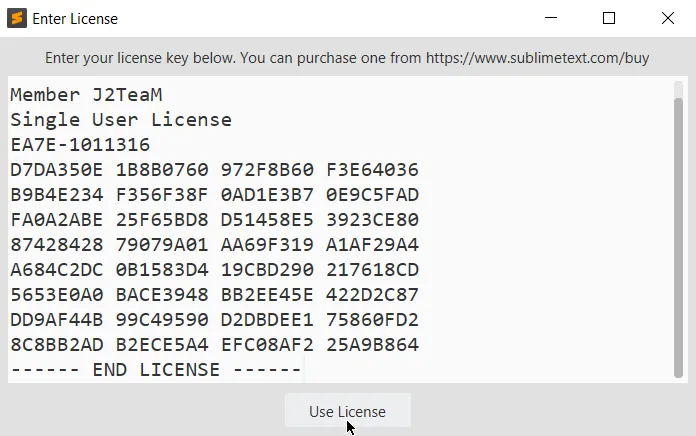 Sublime 3 License Key