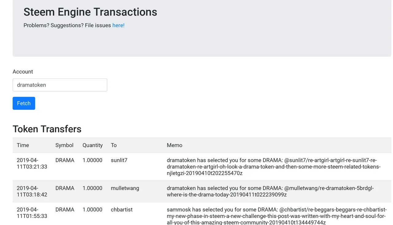 token transfer