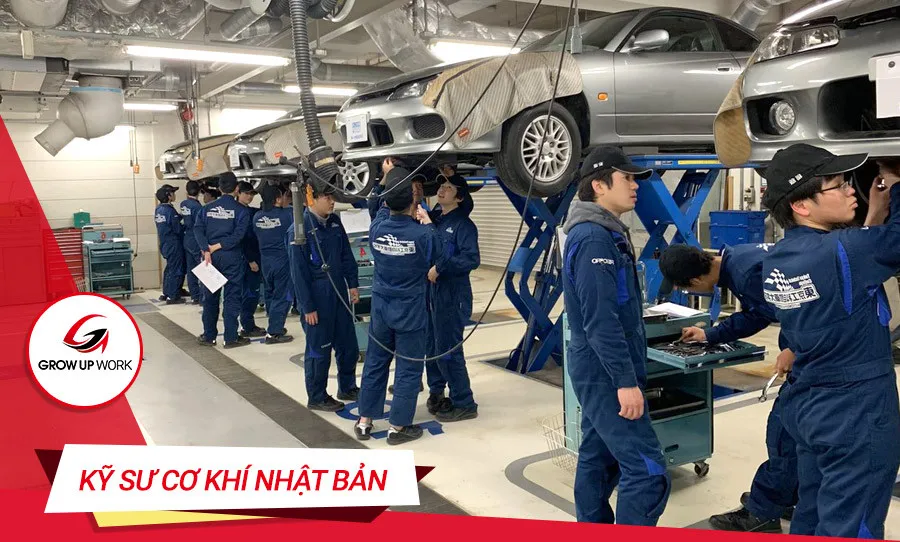 Nhóm ngành kỹ sư cơ khí chế tạo máy làm việc tại Nhật