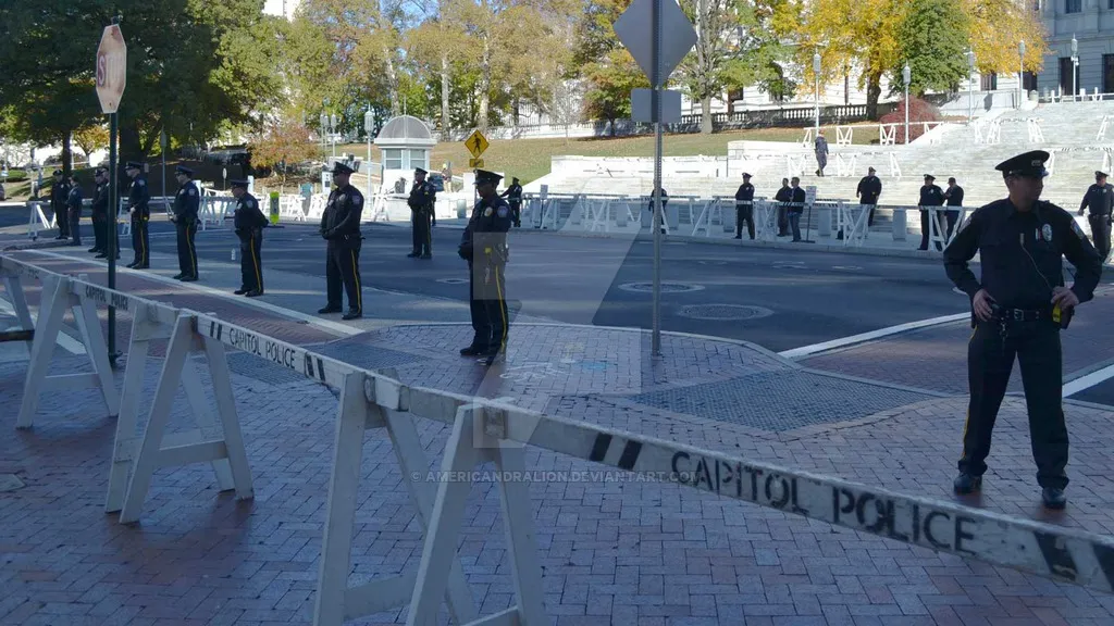 Police Protecting The White Supremacists