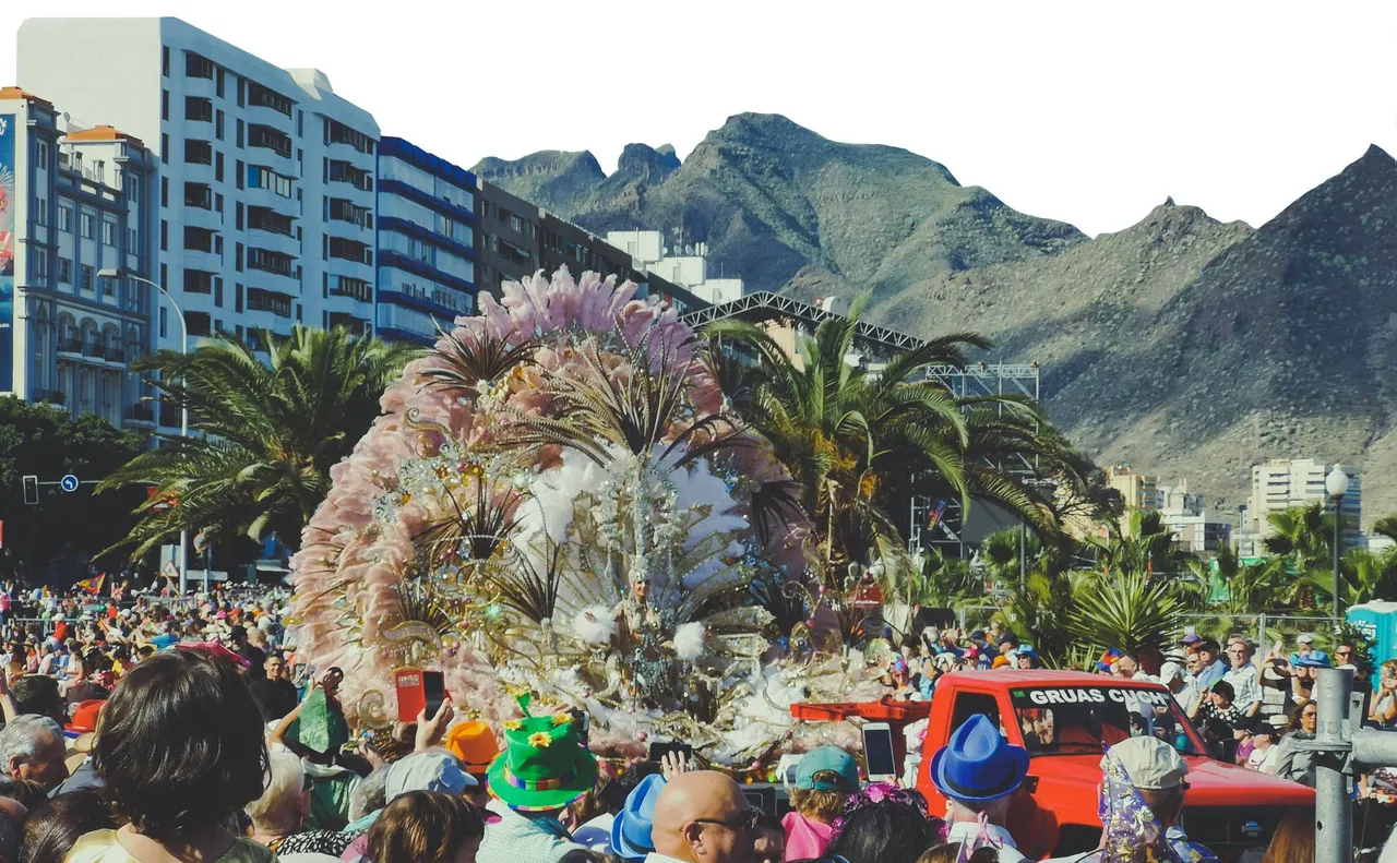 Carnival of Santa Cruz de Tenerife is the second biggest in the whole world. Photo by Alis Monte [CC BY-SA 4.0], via Connecting the Dots