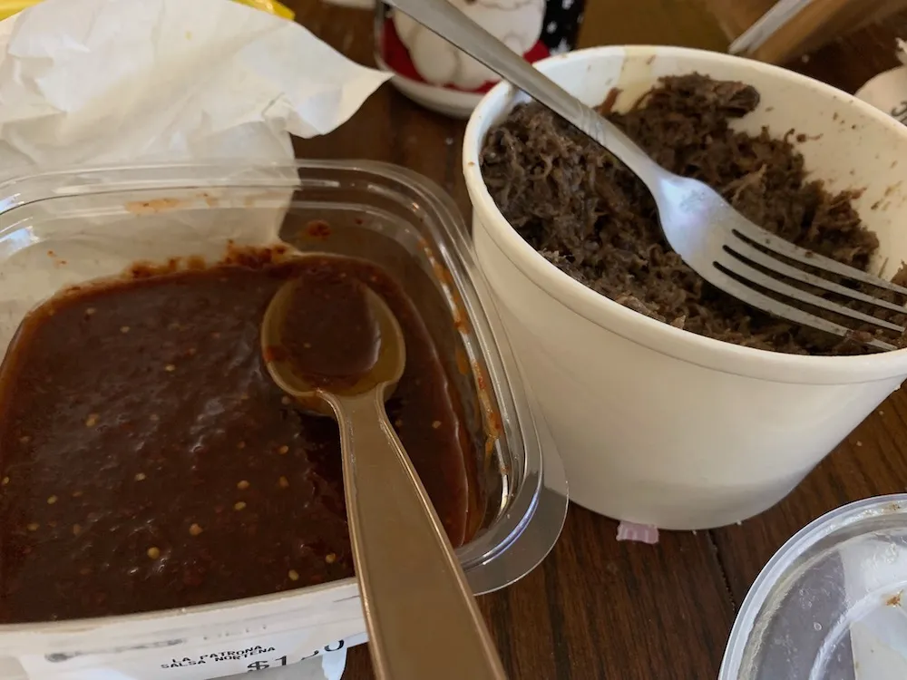 barbacoa and salsa norteña