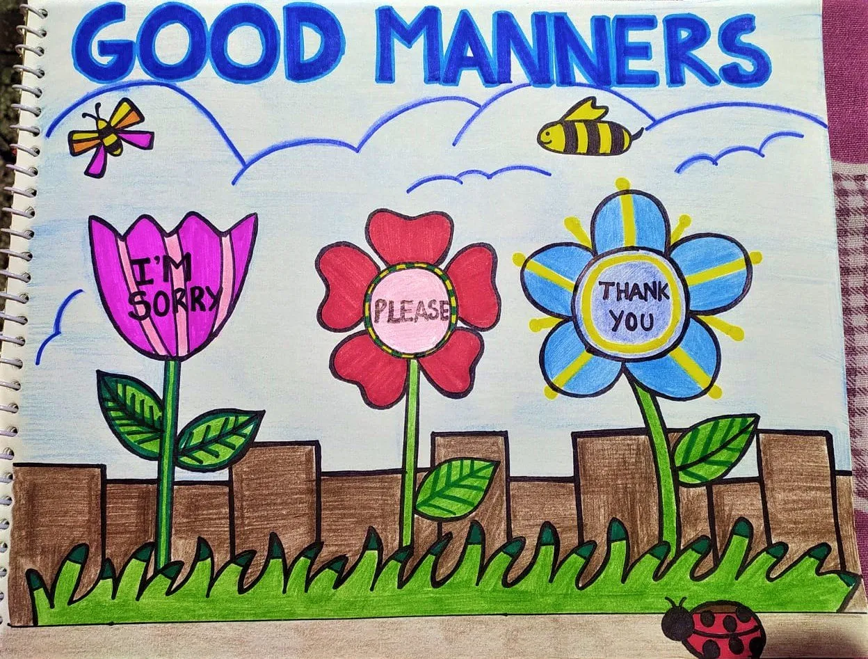 Good manners chart | Manners for kids, Manners chart, Manners preschool