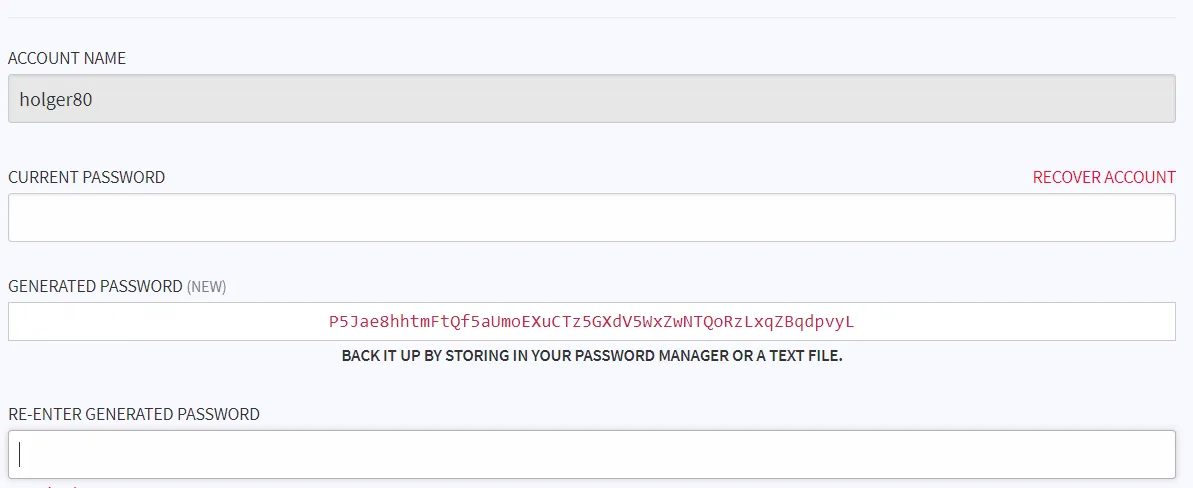 New Password