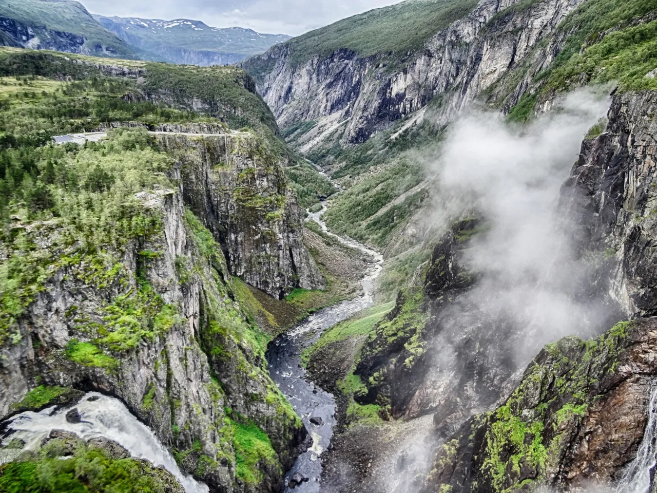 Along the valley