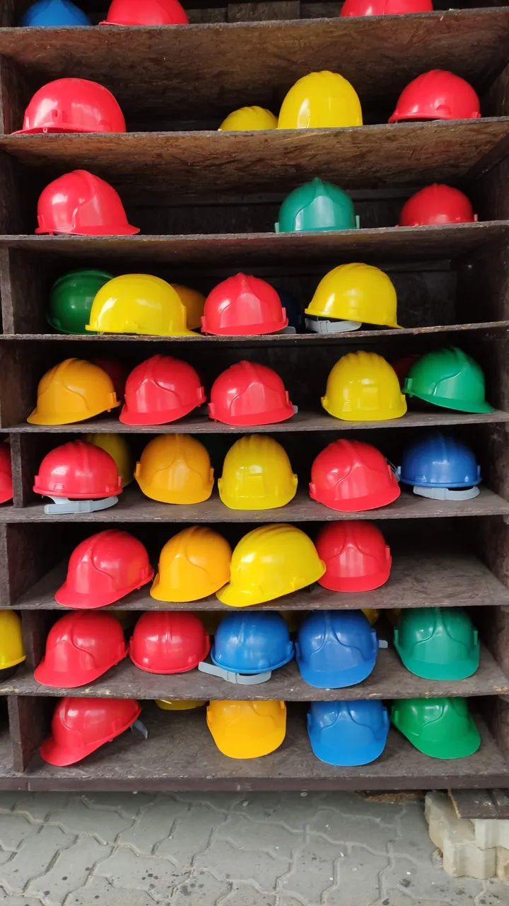 Modern helmets for the visitors