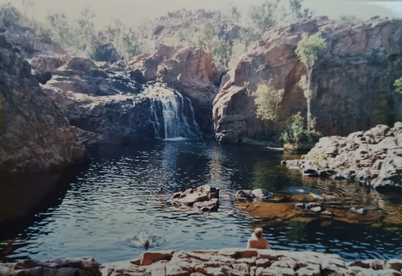 Edith Falls was a fantastic little swimming hole after a long day of driving.