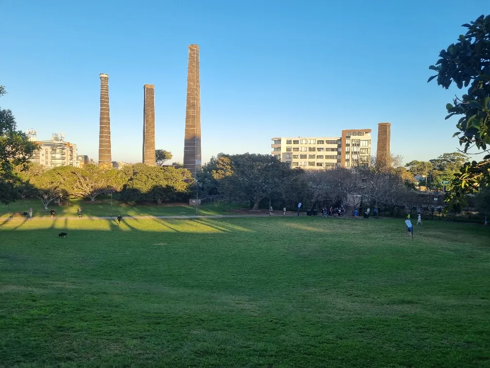 The old brick kiln stacks.