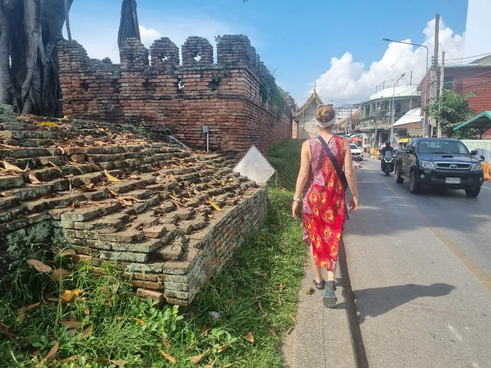 We walked lots of the ruins as well.