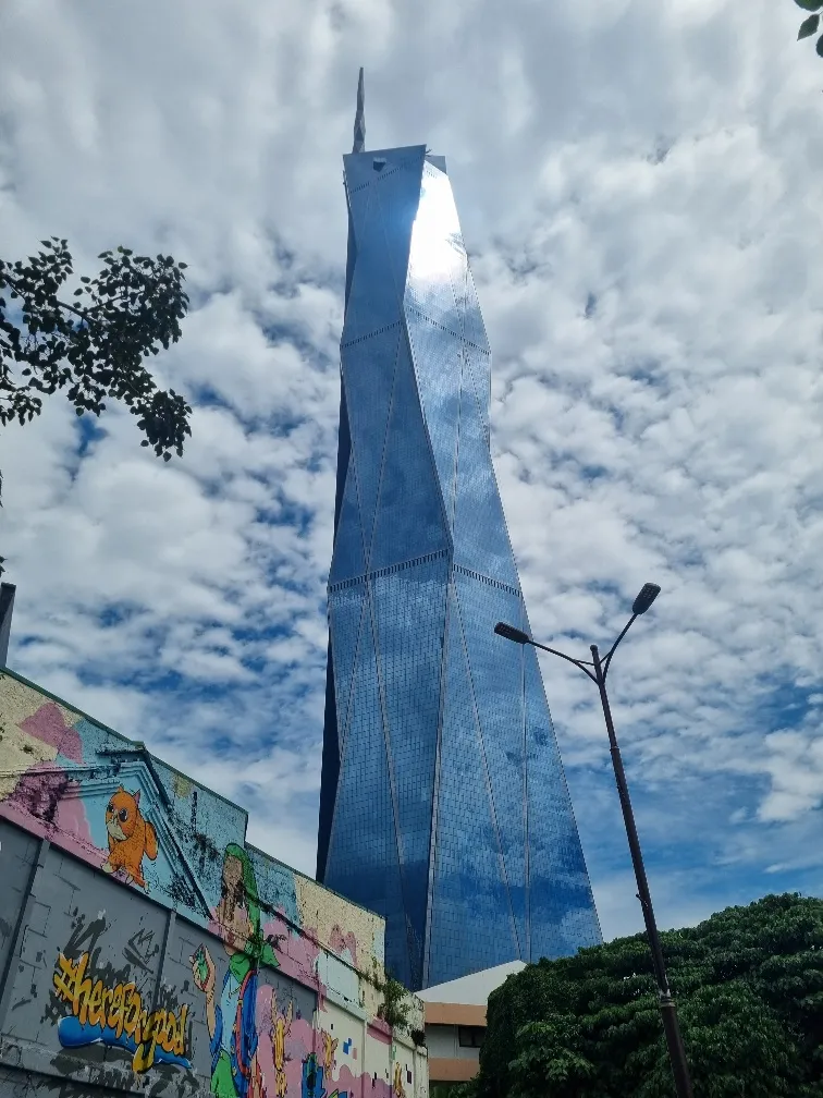 Merdeka 118 sky scrapper which is the second tallest building in the world. Merdeka means Independence and it was designed to resemble the Malaysian leader in 1957 chanting Merdeka with his hand up in the air.