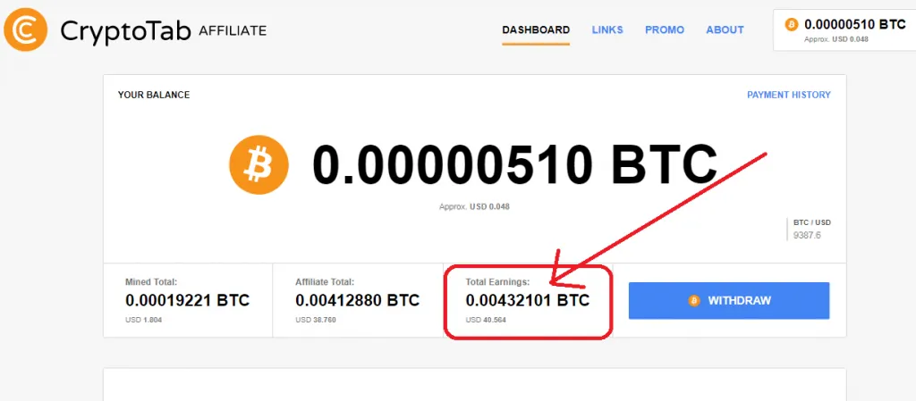 Bukti Pembayaran CryptoTab Browser