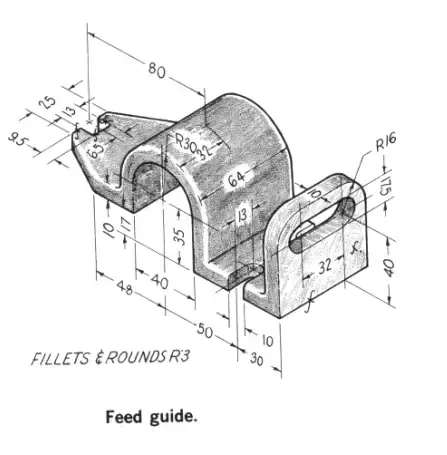 Model Feed Guide In Solidworks