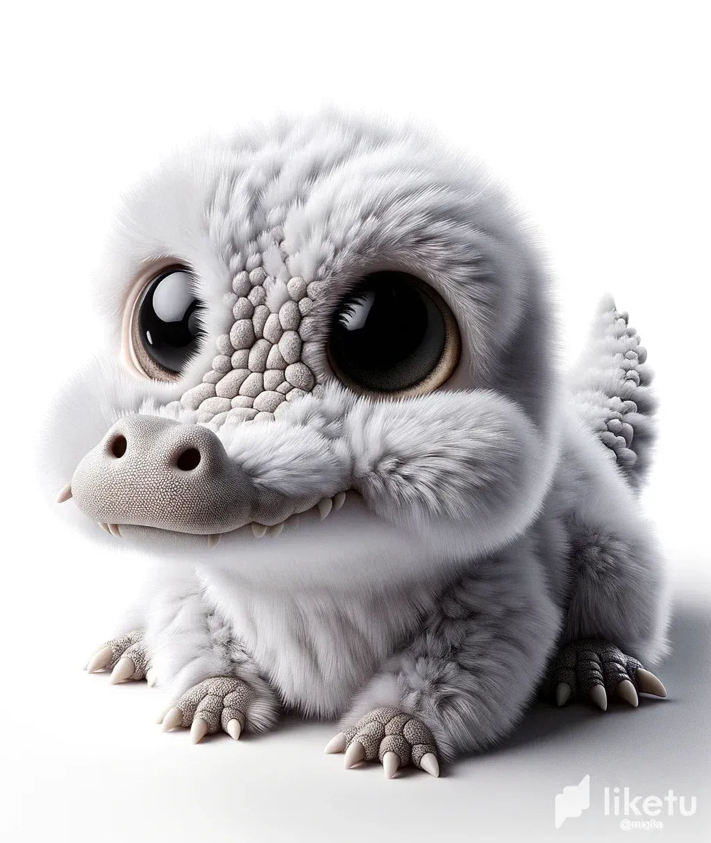 clnsc7pxi067l7xszbp054456_DALLE_2023-10-15_22.29.25_-_Render_of_an_exceptionally_adorable_crocodile_its_body_covered_in_ultra-soft_fluffy_fur._Its_large_round_eyes_sparkle_with_pure_innocence_and_its_.webp