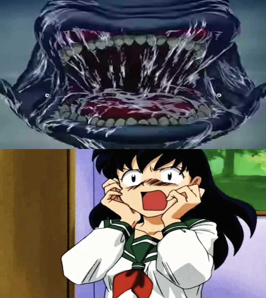 Monstro About to Devour and Swallow Kagome Whole.jpg