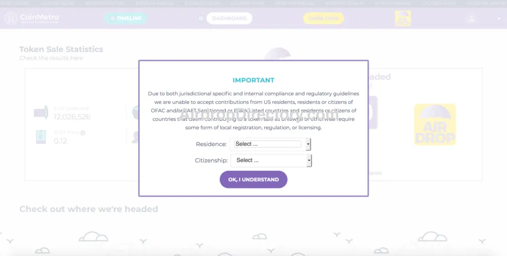 CoinMetro Airdrop Tutorial 7