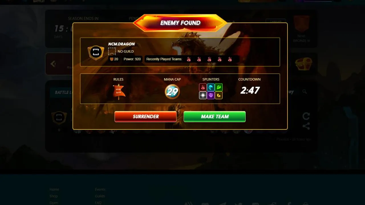 Splinterlands Guide Battle start.jpg