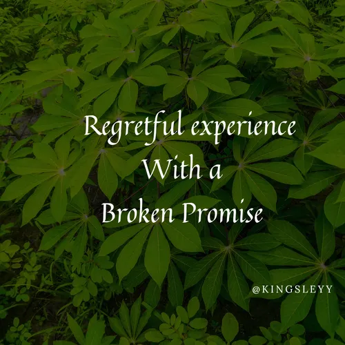 Regretful experience with a broken Promise