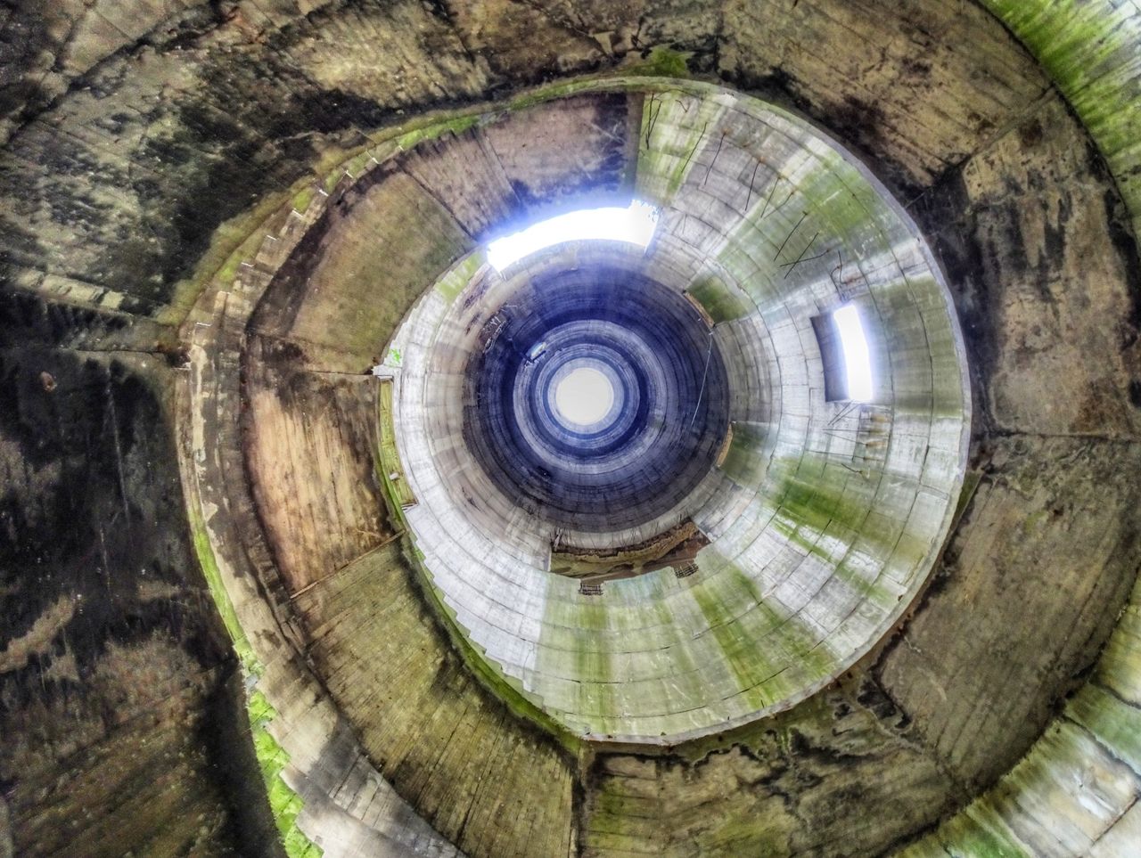 Strange view into the chimney