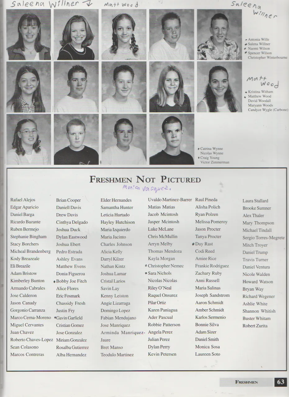 2000-2001 FGHS Yearbook Page 63 Salena Willner, Gavin Garfield, Duy Rast, Craig Young.png