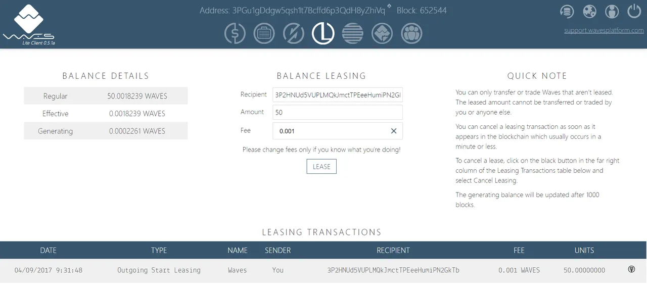 Lease Waves (Staking)