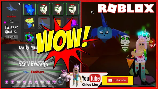 Roblox Ghost Simulator Gameplay! Completing my last daily quest and getting PET Feathers!