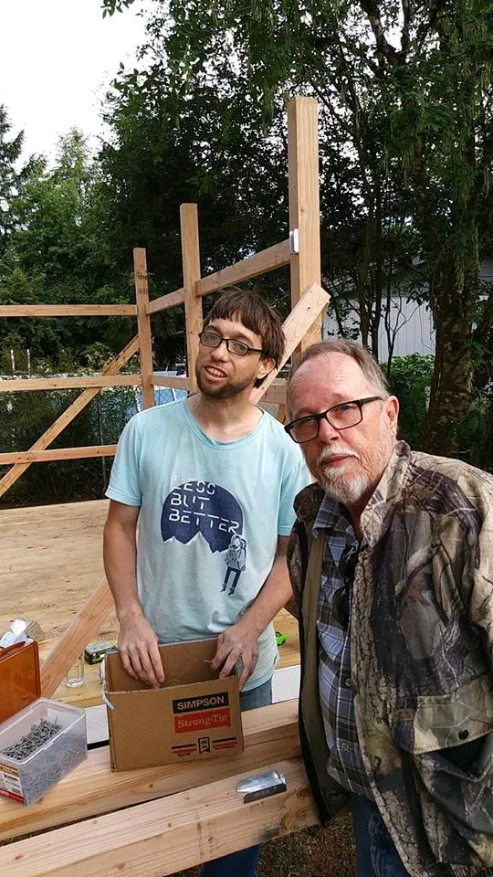 2018-06-22 Friday 4 PM PST LMS Working on New Shed.jpg