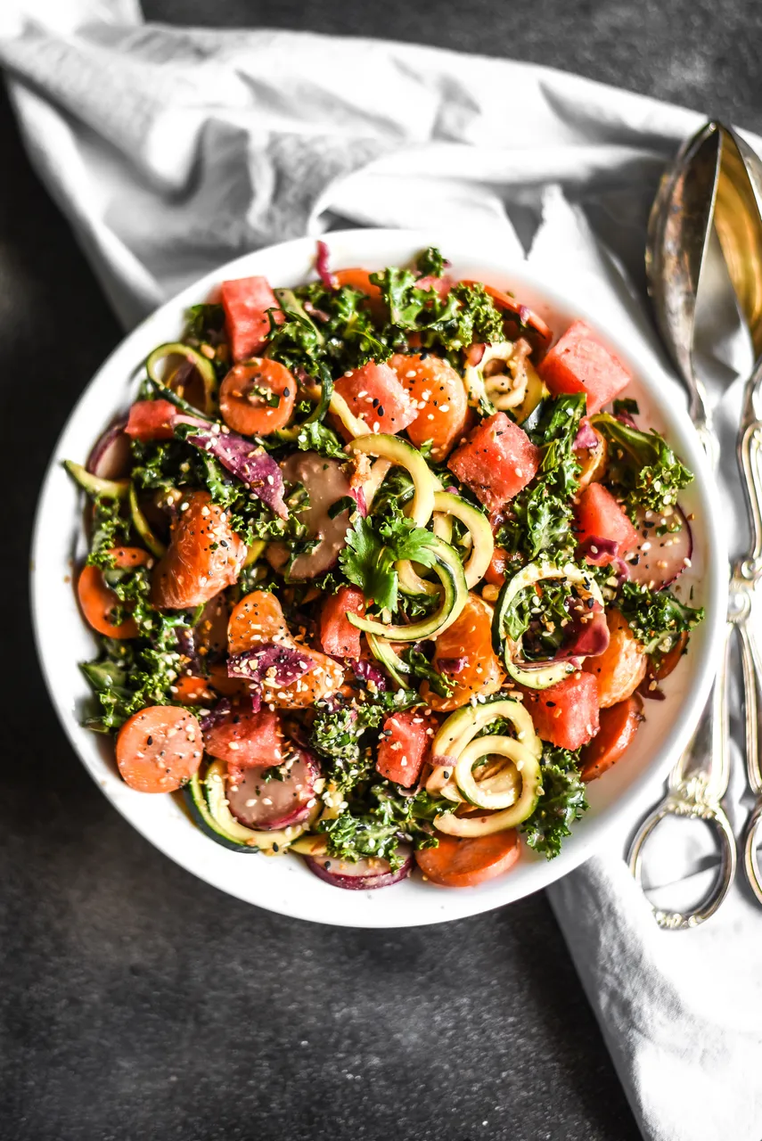 Asian Kale Watermelon Salad + Sesame Peanut Dressing-1.jpg