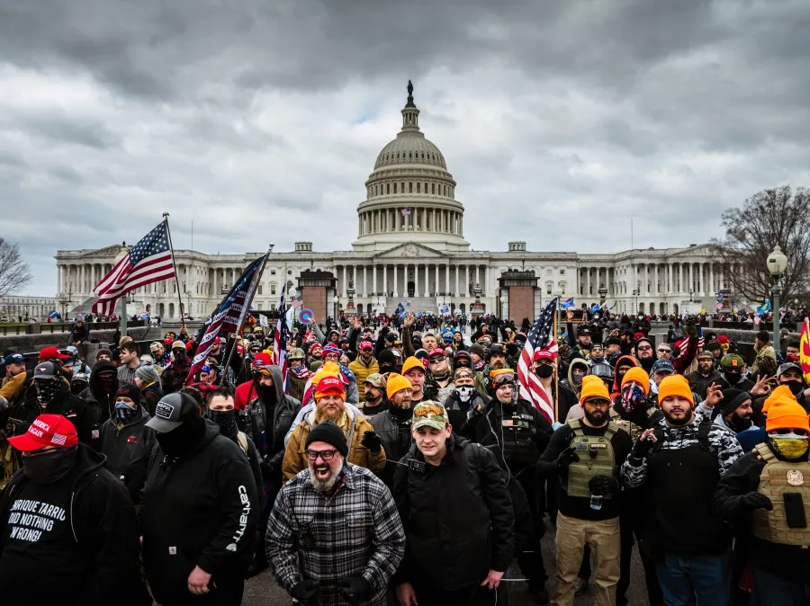 Jan6 Storming Capitol with Q, Antifa, bad cops, patriots.jpeg