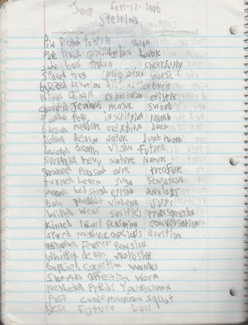 1996-08-18 - Saturday - 11 yr old Joey Arnold's School Book, dates through to 1998 apx, mostly 96, Writings, Drawings, Etc-065.png